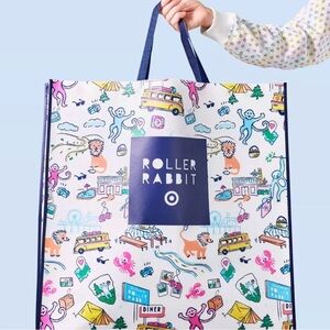 NEW Huge Roller Rabbit Shopping Tote